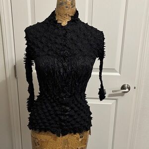 Pretty Angel bubblegum top NEW BLACK MEDIUM Whimsygoth fairycore boho Y2K biker